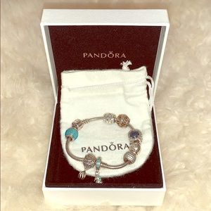 Pandora bracelet with charms